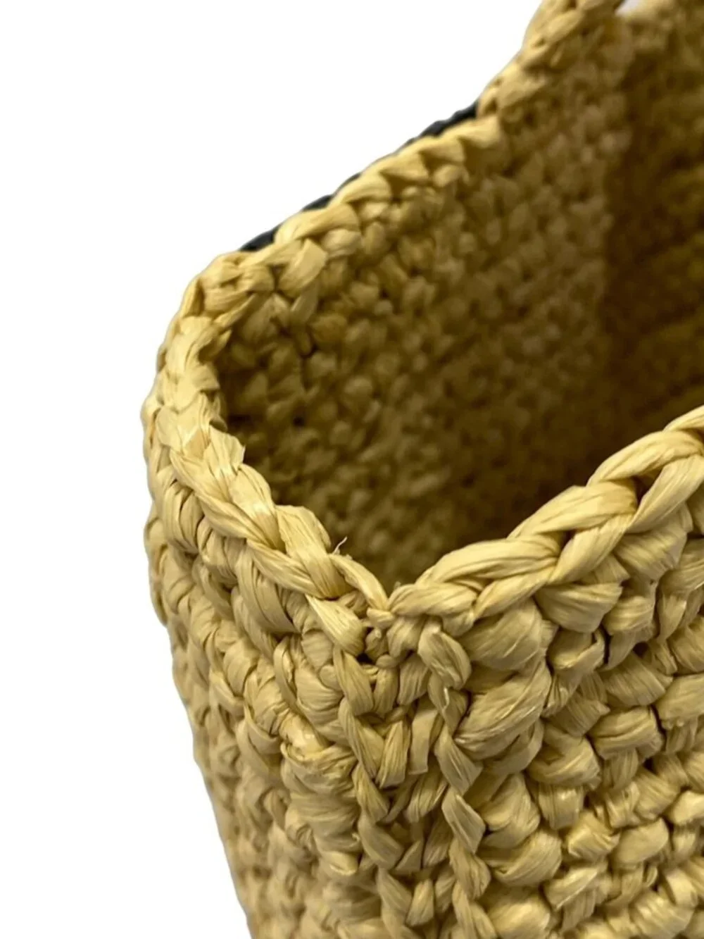 VALENTINOGARAVANI Viva Superstar Small Woven Raffia, V Logo Signature Beige